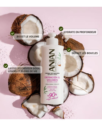 ANIAN Crème Définition & Volume 250ml - Boucles Sublimées