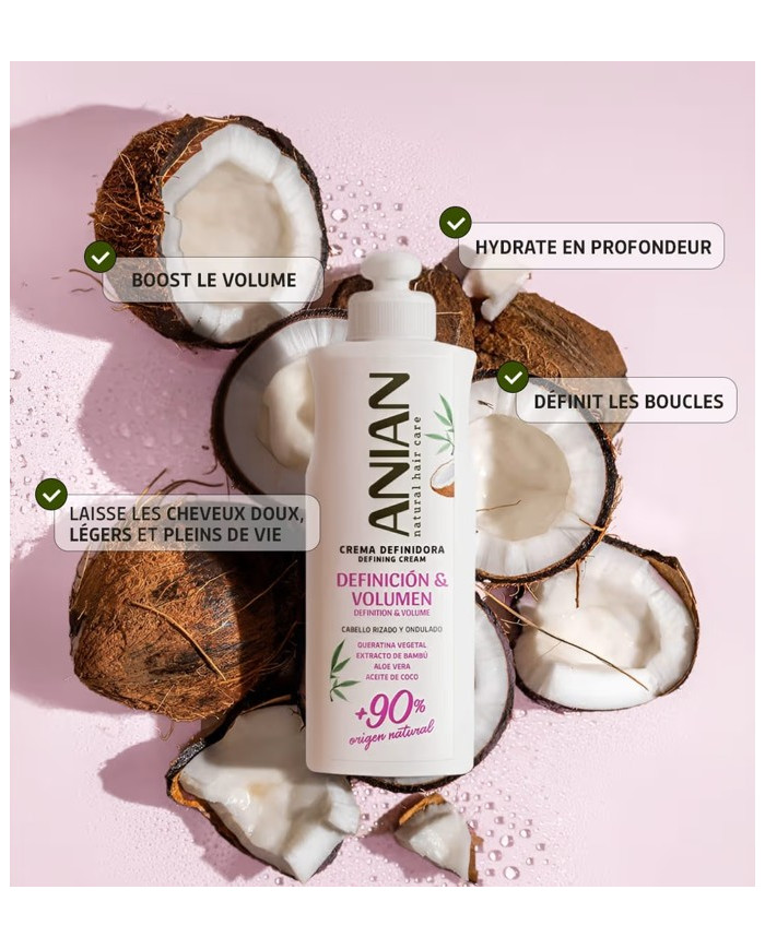 ANIAN Crème Définition & Volume 250ml - Boucles Sublimées