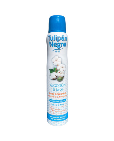 Tulipan Negro Déodorant Spray Talco Cotton 200ML – Parfum Coton Doux | Tunisie
