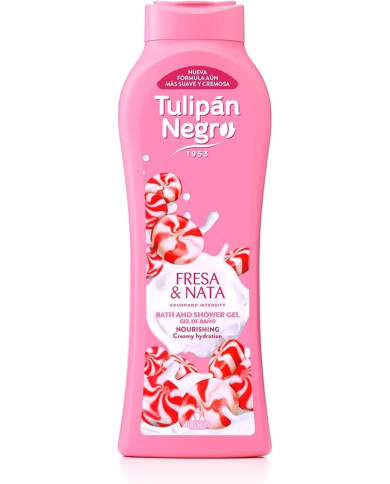 Tulipan Negro Gel Douche Fresa Nata 650ML – Douche Parfumée Fraise Gourmand | Tunisie
