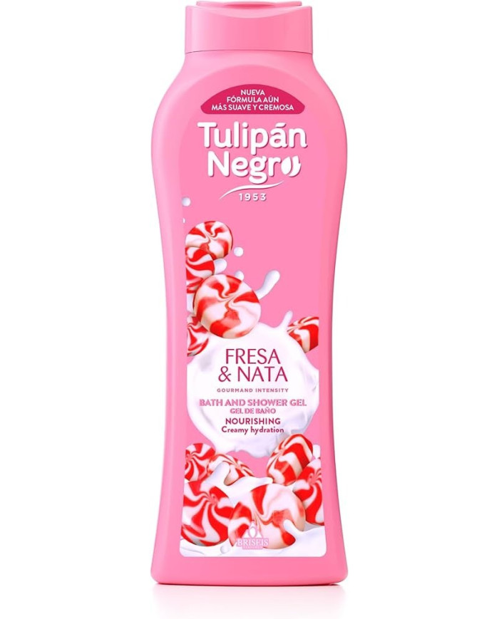 Tulipan Negro Gel Douche Fresa Nata 650ML – Douche Parfumée Fraise Gourmand | Tunisie