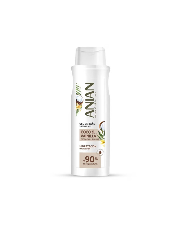 ANIAN Gel Douche Coco & Vanille 750ml - Hydratant