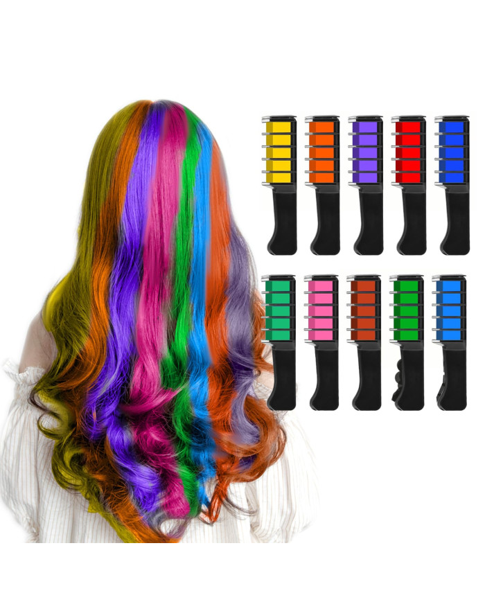 Peigne Coloration Cheveux Temporaire Multicolore - Idée Cadeau Enfant