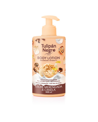 Tulipan Negro Body Lotion Leche Merengada & Canela 400ML – Lotion Corps Gourmande | Tunisie