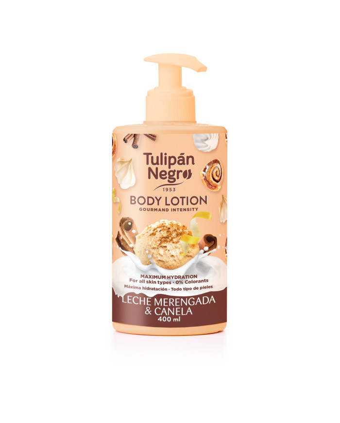 Tulipan Negro Body Lotion Leche Merengada & Canela 400ML – Lotion Corps Gourmande | Tunisie