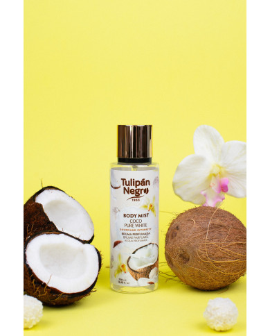 Tulipan Negro Coco Pure White Body Mist 250ML – Brume Parfumée Coco | Tunisie