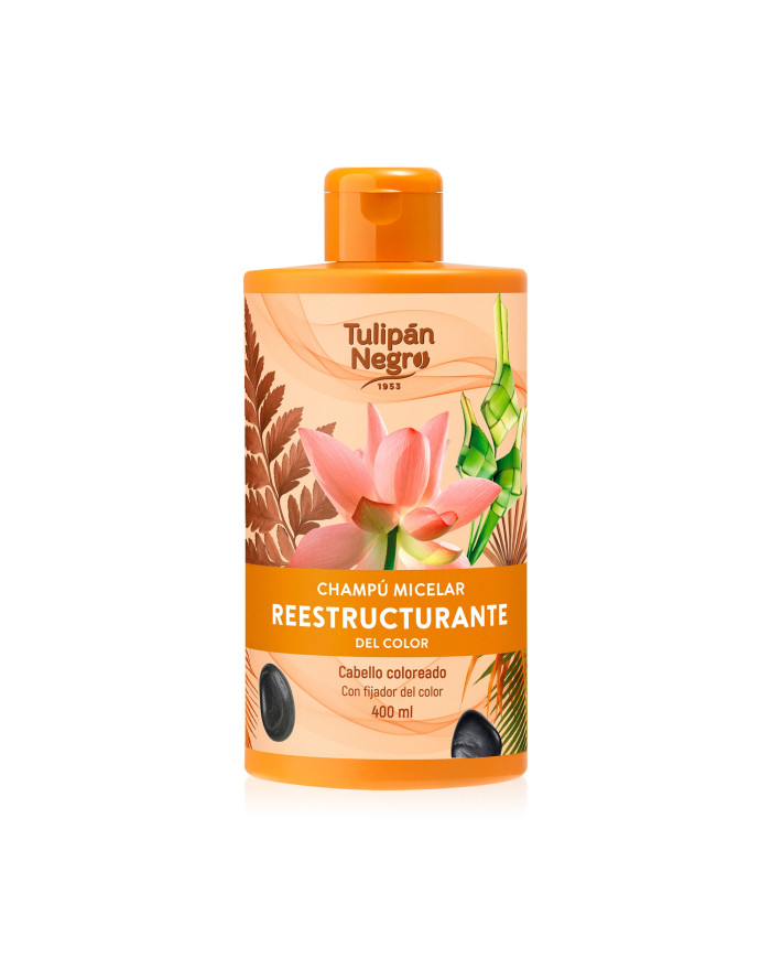 Tulipan Negro Color Restructuring Micellar Shampoo 400ML – Shampoing Micellaire Cheveux Colorés | Tunisie