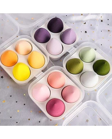 Beauty Blender 4 Pièces | Éponges Maquillage Haute Précision – CherryBeauty Tunisie