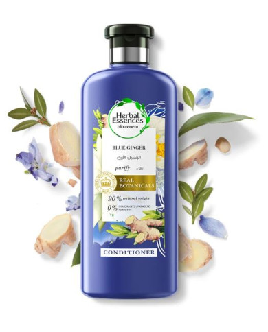 Après-shampoing Herbal Essences Micellar Water & Blue Ginger 400ml