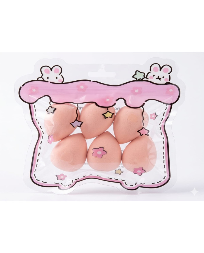 Lot 6 Éponges Maquillage Anti-Cernes – Application Précise & Rendu Naturel