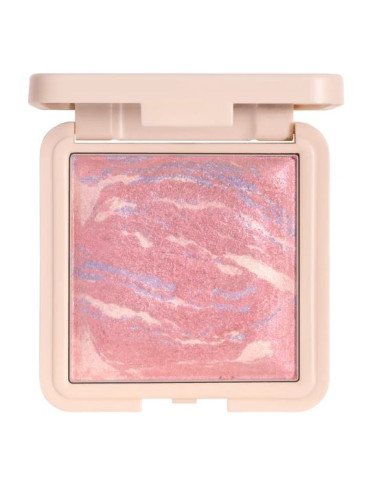 Note Marble Baked Blusher 03 Coral Glow – Blush Poudré Corail Lumineux
