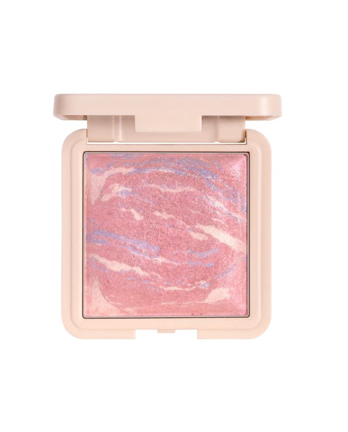 Note Marble Baked Blusher 03 Coral Glow – Blush Poudré Corail Lumineux