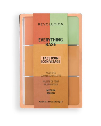 Palette Teint Revolution Everything Base Face Icon | Contour, Blush & Highlighter | Cherry Beauty Tunisie