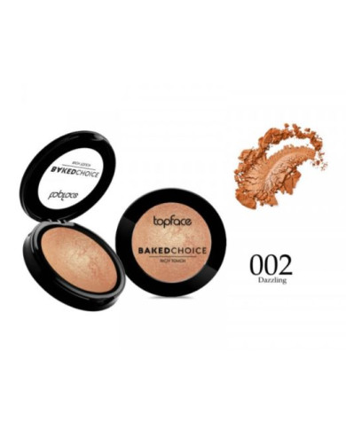 Topface Baked Blush 002 | Fard à Joues Lumineux & Naturel | Cherry Beauty Tunisie