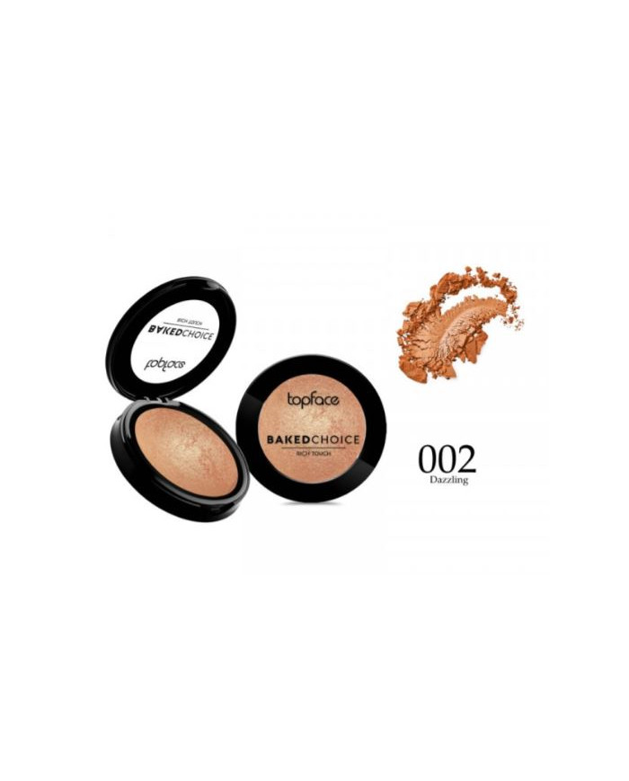 Topface Baked Blush 002 | Fard à Joues Lumineux & Naturel | Cherry Beauty Tunisie