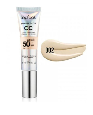 Topface CC Cream & Concealer 002 | Teint Lumineux & Couvrance Naturelle | Cherry Beauty Tunisie