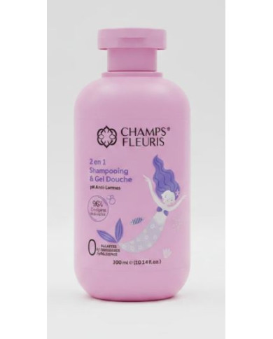 Champs Fleuris Shampoing Gel Douche 2en1 Fille 300ml | Sans Sulfate Parabène