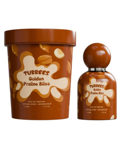 Tubbees Golden Praline Bliss 50ml EDP | Parfum Praliné Caramel Gourmand – Cherry Beauty