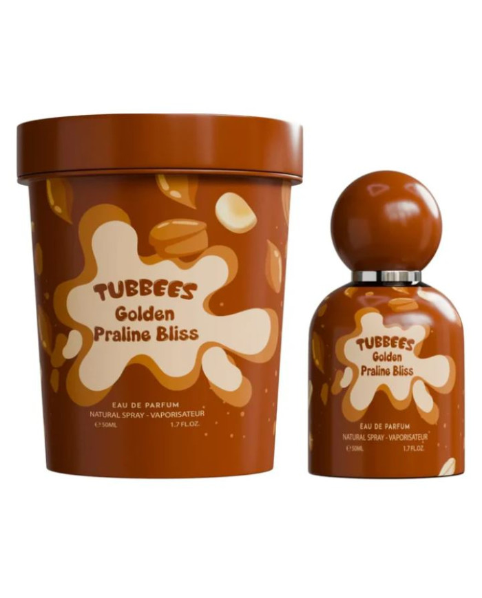 Tubbees Golden Praline Bliss 50ml EDP | Parfum Praliné Caramel Gourmand – Cherry Beauty