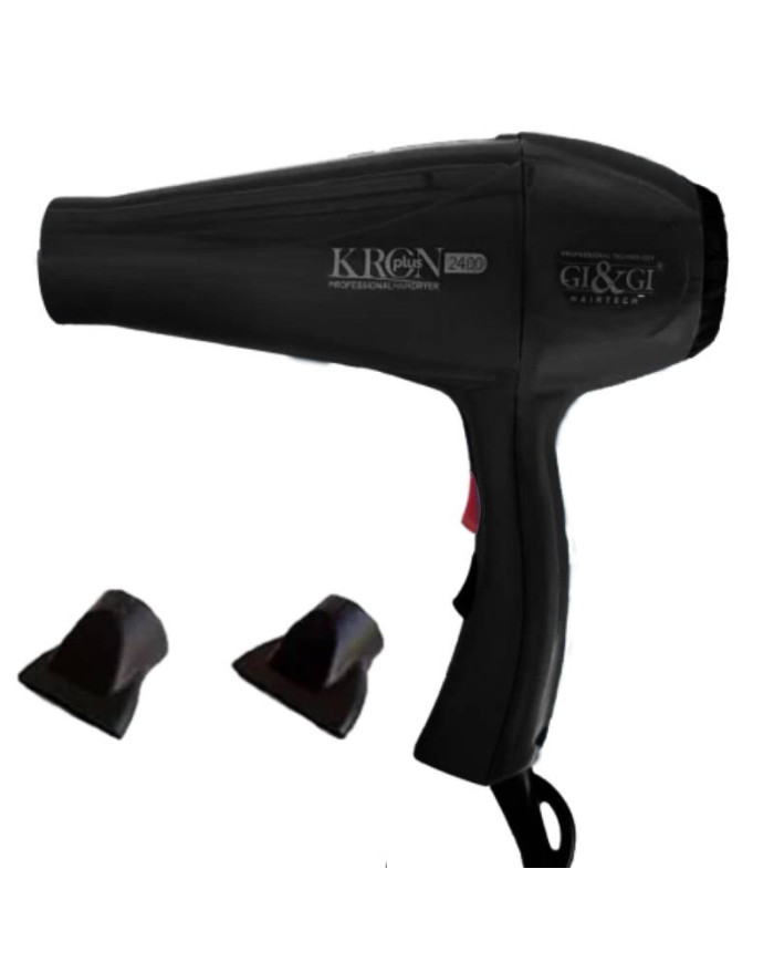 Sèche-Cheveux GI&GI Kron Plus 2400W Noir | Puissant & Professionnel – Cherry Beauty