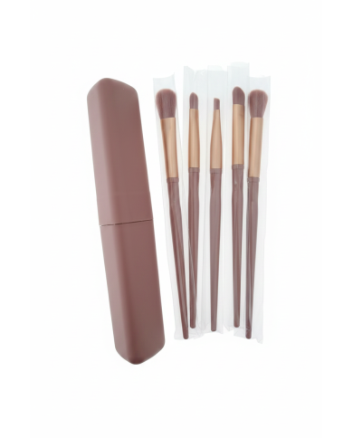 Kit 5 pinceaux maquillage voyage – Set compact et pratique