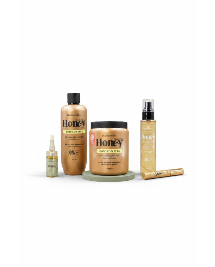 Brazilian Glow Box Honey Avocado – Coffret cheveux + glow visage