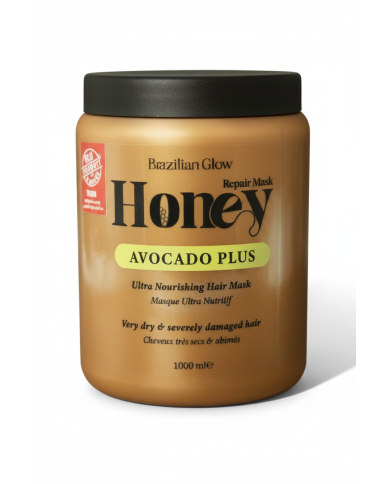 Masque Honey Avocado 1kg – Soin nourrissant cheveux secs sans sodium