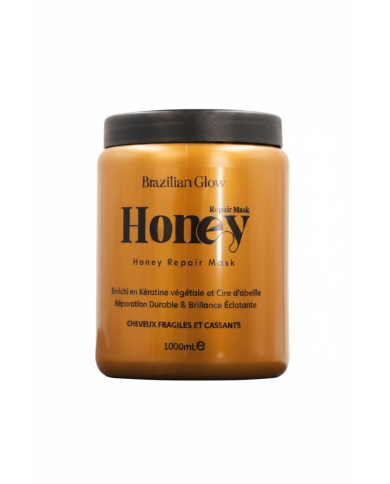 Masque Honey 1kg Brazilian Glow – Soin réparateur cheveux cassants