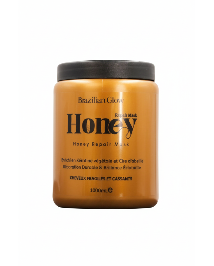Masque Honey 1kg Brazilian Glow – Soin réparateur cheveux cassants