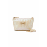 Trousse maquillage papillon beige – Pochette cosmétique pratique