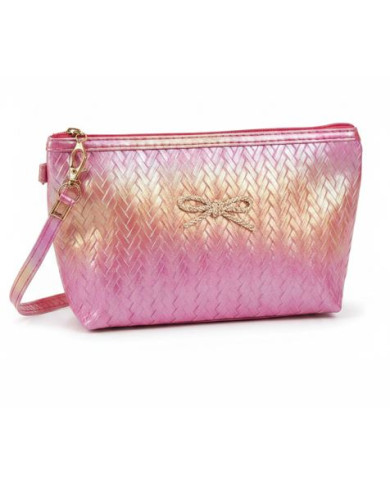 Trousse maquillage papillon rose fuchia– Pochette cosmétique pratique