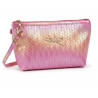 Trousse maquillage papillon rose fuchia– Pochette cosmétique pratique