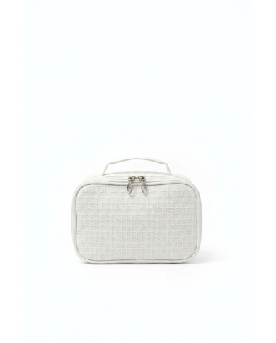 Trousse maquillage mini valise blanc – Vanity cosmétique portable