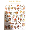 Stickers 2D - Motifs Décoration Ongles - Nail Art - Manucure Pédicure