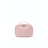 Trousse maquillage mini valise rose bebe – Vanity cosmétique portable