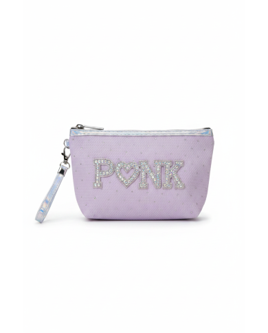 Trousse maquillage strass PINK – Pochette rose glamour