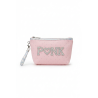 Trousse maquillage strass PINK rose bebe – Pochette rose glamour