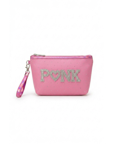 Trousse maquillage strass PINK rose – Pochette rose glamour