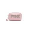 Trousse maquillage carrée strass PINK rose – Pochette rose glamour