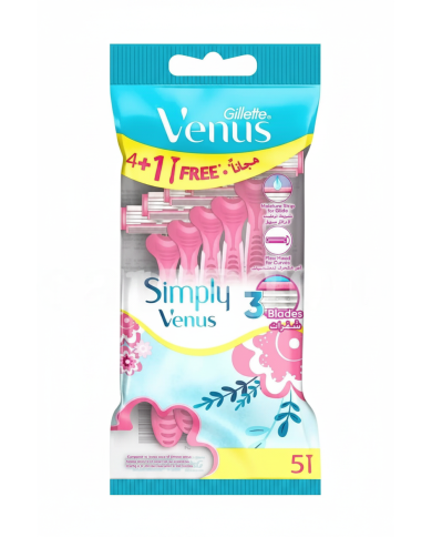 Gillette Venus 3 4+1 Gratuit – Pack 5 rasoirs femme