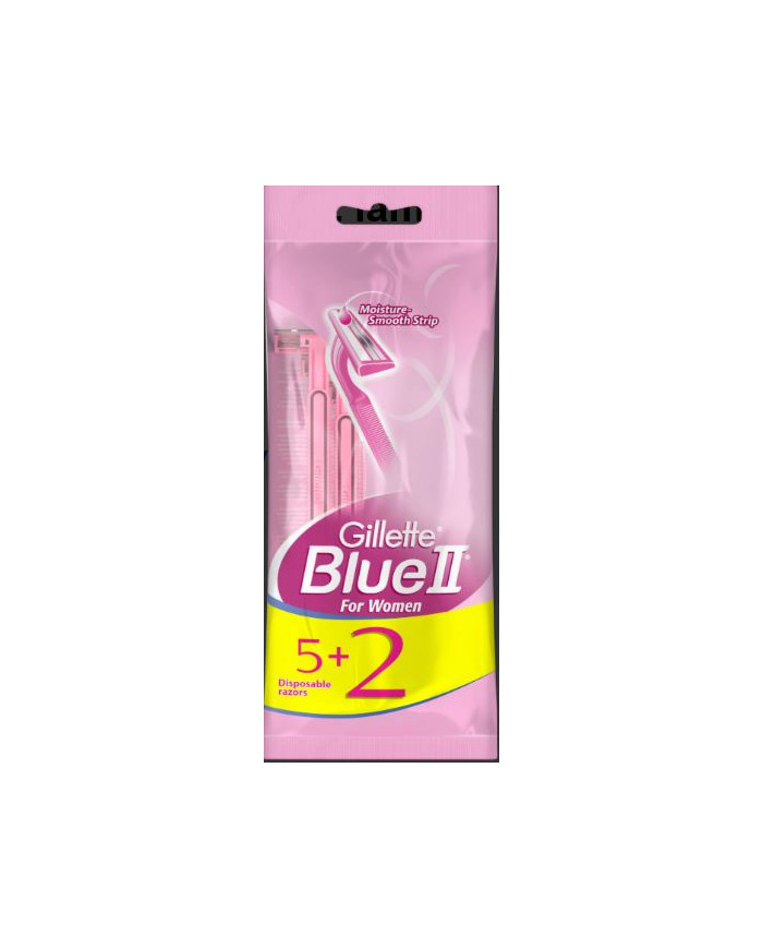 Gillette Blue 2 5+2 – Pack rasoirs jetables 2 lames