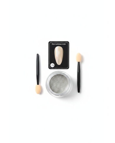Poudre electroplating ongles – Effet chrome miroir