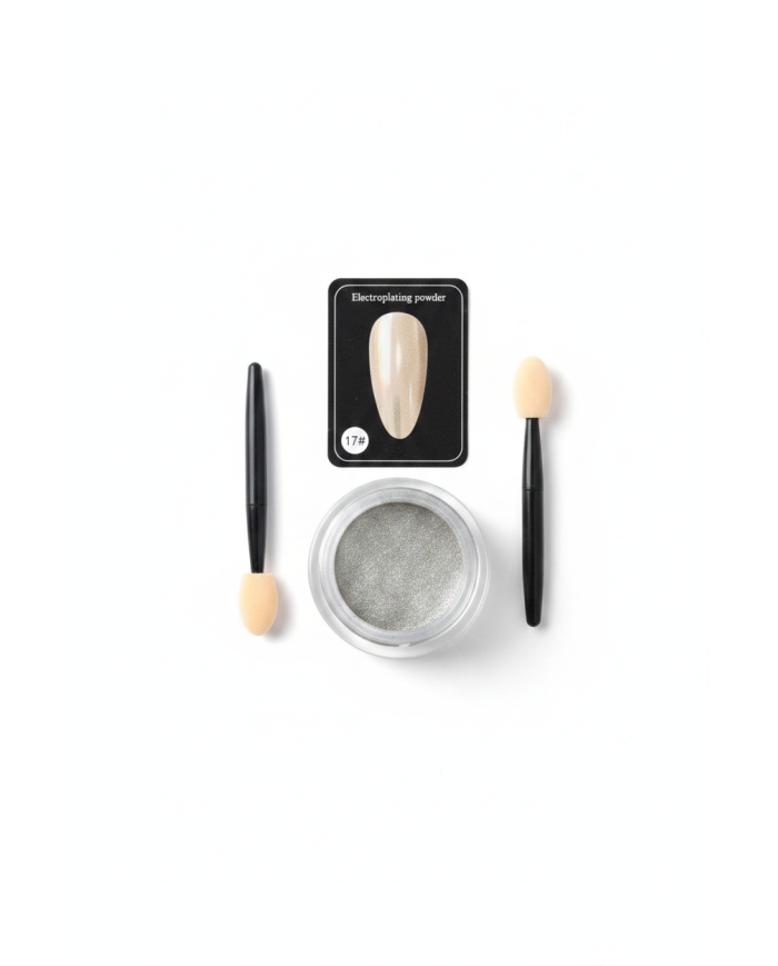 Poudre electroplating ongles – Effet chrome miroir