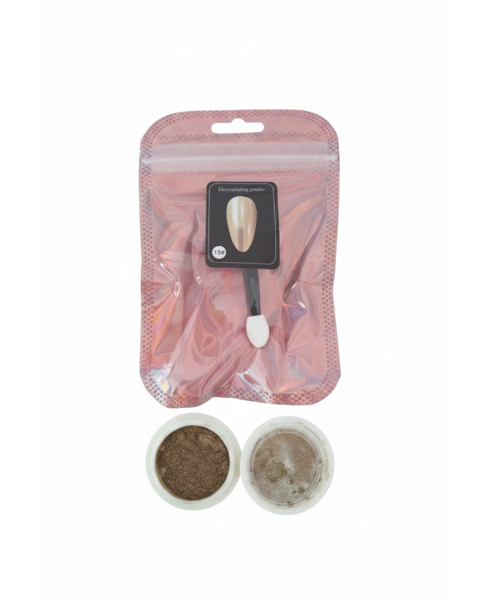 Poudre electroplating ongles – Effet chrome miroir