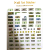 Stickers 2D - Motifs Décoration Ongles - Nail Art - Manucure Pédicure