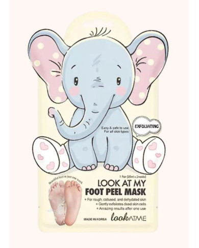 Look At Me Foot Peel Mask Elephant – Masque exfoliant pieds