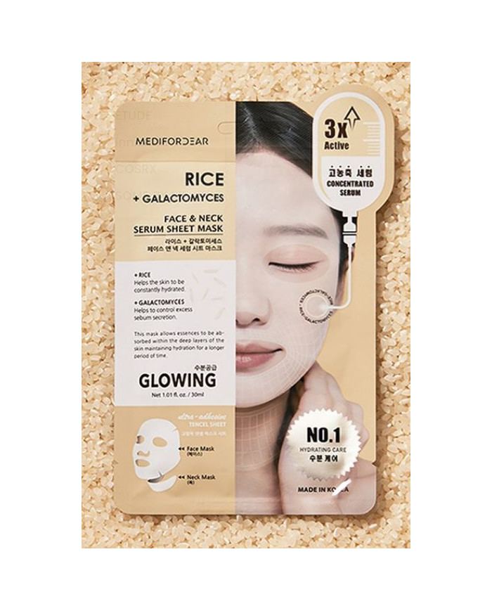 Look At Me Rice + Galactomyces Mask – Éclat & hydratation