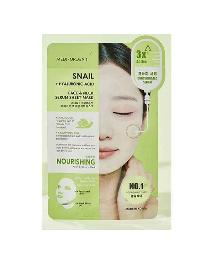 Snail Hyaluronic Acid Mask – Hydratation & réparation peau