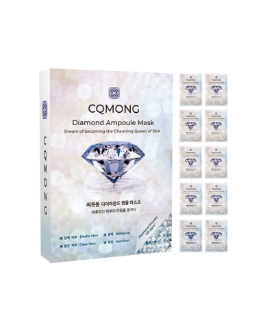 CQMONG Diamond Ampoule Mask – Lot de 10 masques visage