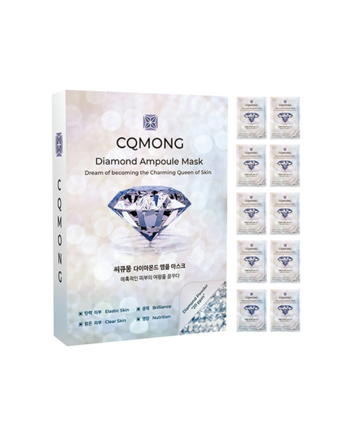 CQMONG Diamond Ampoule Mask – Lot de 10 masques visage